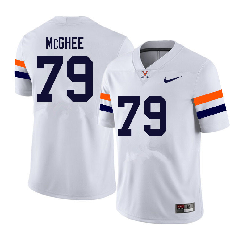 Men #79 Colby McGhee Virginia Cavaliers College Football Jerseys Sale-White